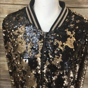 Gold/ Black Sequin Jacket